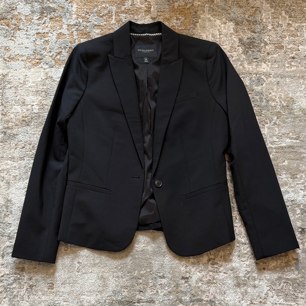 Banana Republic Black Tailored Blazer